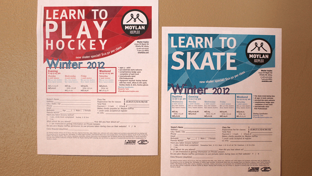 Take a look at these digital printing examples from Moylan IcePlex